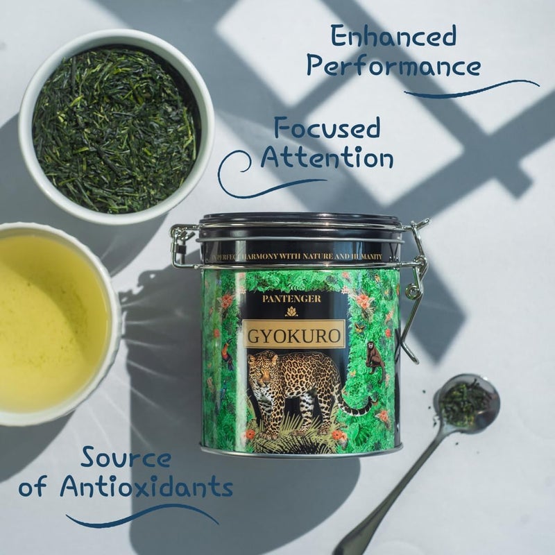 Pantenger Organic Gyokuro Loose Leaf Green Tea - 3 OZ - Shaded First Flush from Japan | USDA - JAS Organic by Pantenger - Image 3